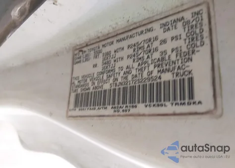 2002 Toyota Tundra из США, поврежденный, VIN 5TBJN32172S229524